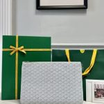 replica goyard senat mm white