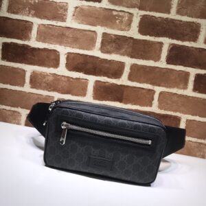 replica gucci waist bag black