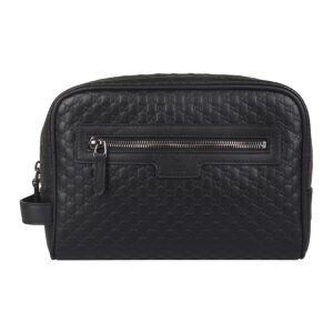 gucci cosmetic bag clutch bag monogram guccissima zipper top