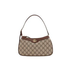 gucci ophidia gg monogram small handbag, women, brown