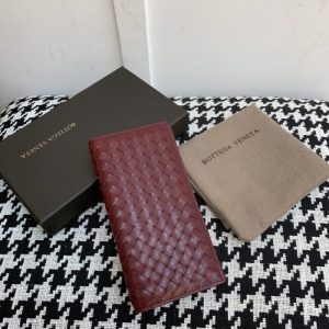 replica bottega veneta intrecciato wallet red