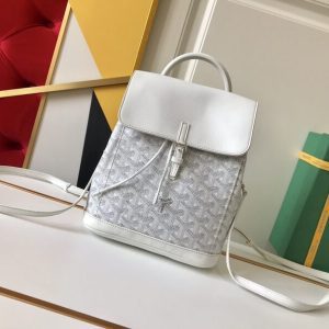 replica goyard alpi mini backpack white