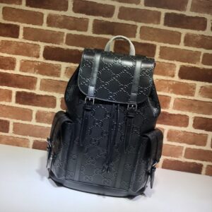 replica gucci medium backpack full black