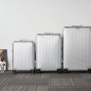 replica rimowa & dior suitcase silver