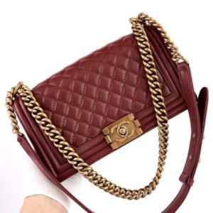 replica chanel le boy red