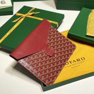 replica goyard camond pouch red