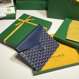 replica goyard camond pouch dark blue