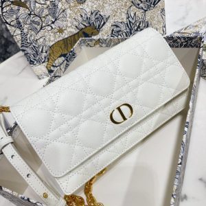 replica dior miss caro pouch white