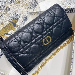 replica dior miss caro pouch black