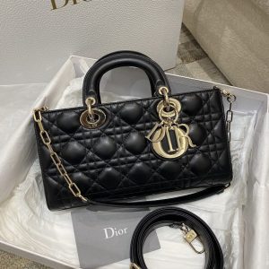 replica dior lady d joy large bag black