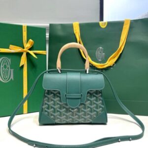 replica goyard saigon souple mini green
