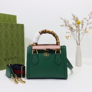 replica gucci diana small tote green