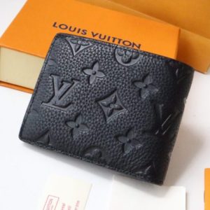 replica louis vuitton slender wallet full black