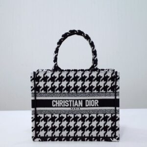 replica dior tote book houndstooth