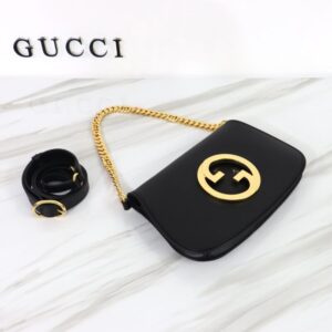 replica gucci blondie leather black