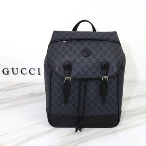 replica gucci interlocking double g backpack black