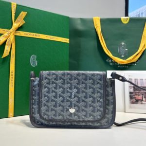 replica goyard plumet pocket wallet grey
