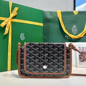 replica goyard plumet pocket wallet brown