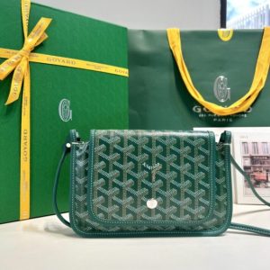 replica goyard plumet pocket wallet green