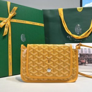 replica goyard plumet pocket wallet yellow