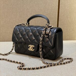 replica chanel cf 20 cm lion black