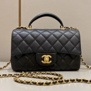 replica chanel cf 20 cm handle black