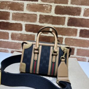 replica gucci bauletto top handle brown