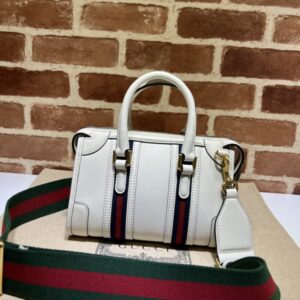 replica gucci bauletto top handle white