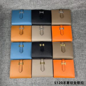 replica hermes pocket wallet golden