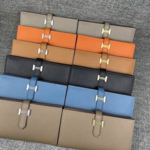 replica hermes zipper vertical wallet