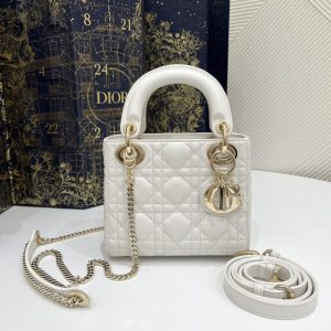 replica lady dior mini white