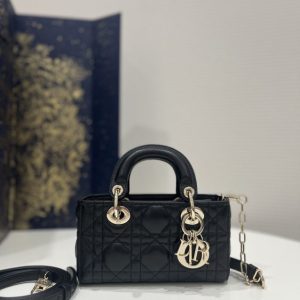 replica dior lady d joy mini bag black