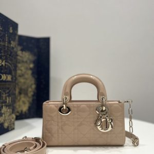 replica dior lady d joy bag caramel patent