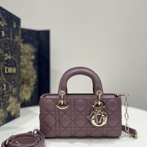 replica dior lady d joy bag purple
