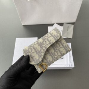 replica dior bloom card holder beige