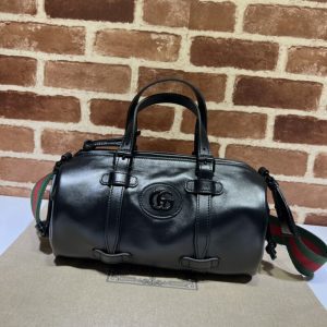 replica gucci luggage bag black