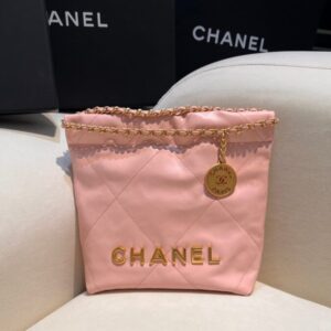 replica chanel 23s mini garbage bag pink