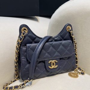 replica chanel 23c hobo small dark blue