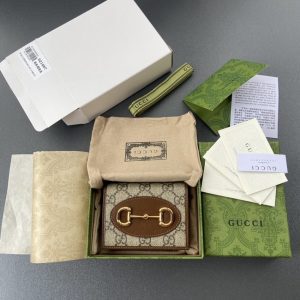 replica gucci horsebit 1955 wallet brown
