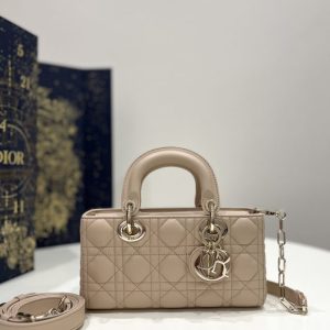 replica dior lady d joy bag light caramel