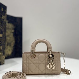 replica dior lady d joy mini bag caramel