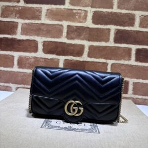 replica gucci matelassé mini black
