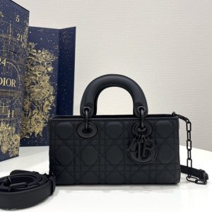 replica dior lady d joy bag black matte