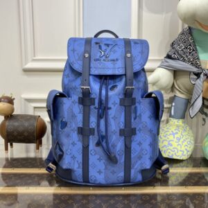 replica louis vuitton christopher backpack blue 2