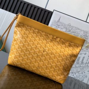 replica goyard conti pouch yellow