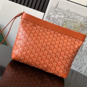 replica goyard conti pouch orange