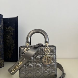 replica lady dior platinum metallic abc