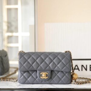 replica chanel cf 20cm golden ball grey