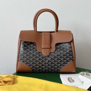replica goyard saigon tote brown