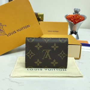 replica louis vuitton envelope card holder brown
